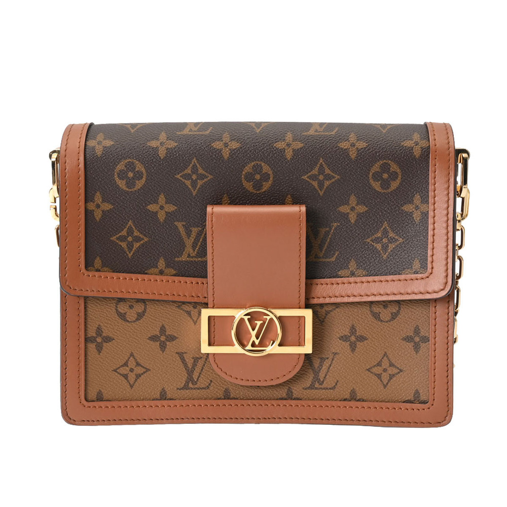 Louis Vuitton Monogram Reverse Dauphine Brown Canvas Shoulder Bag
